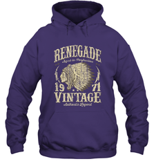 Vintage Made In 1971 T Shirt 47th Birthday Gift Hooded Sweatshirt Hooded Sweatshirt - belovedtshirt