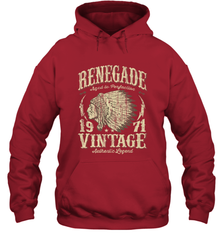 Vintage Made In 1971 T Shirt 47th Birthday Gift Hooded Sweatshirt Hooded Sweatshirt - belovedtshirt