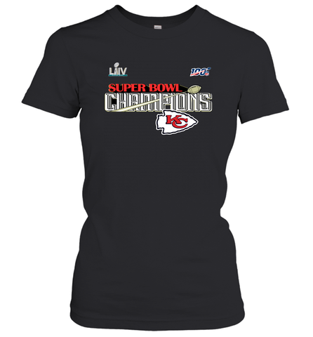 Youth Kansas City Chiefs NFL Pro Line by Fanatics Super Bowl LIV Champions Trophy Women's T-Shirt Women's T-Shirt / Black / S Women's T-Shirt - belovedtshirt