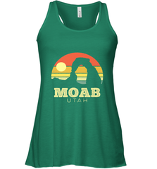 Moab Utah Vintage Sunset Arches Adventure Outdoors Women's Racerback Tank Women's Racerback Tank - belovedtshirt