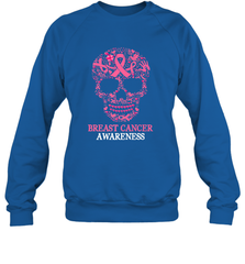 Tattoo Skull Halloween Breast Cancer Awareness Crewneck Sweatshirt Crewneck Sweatshirt - belovedtshirt