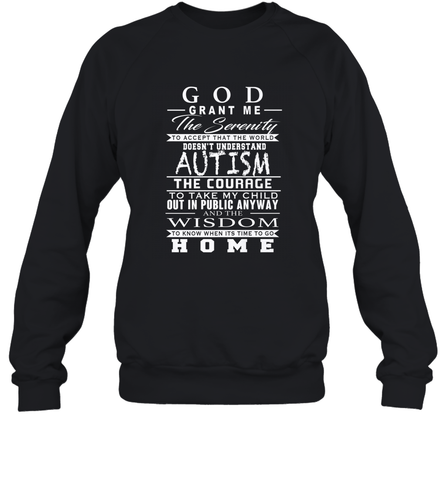A shirt about Autism Crewneck Sweatshirt Crewneck Sweatshirt / Black / S Crewneck Sweatshirt - belovedtshirt