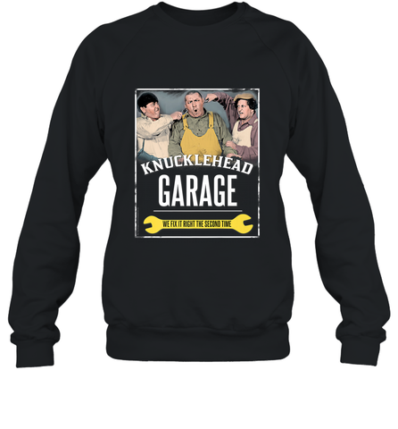 Knucklehead Garage Crewneck Sweatshirt Crewneck Sweatshirt / Black / S Crewneck Sweatshirt - belovedtshirt