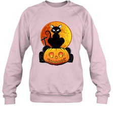 Happy Halloween Spooky Pumpkins Black Cat For Women Crewneck Sweatshirt Crewneck Sweatshirt - belovedtshirt