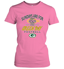 Sundays Are For Jesus and Green Bay Funny Christian Football 1 Women's T-Shirt Women's T-Shirt - belovedtshirt