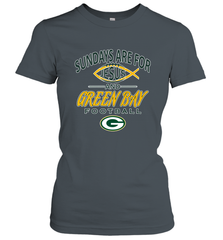 Sundays Are For Jesus and Green Bay Funny Christian Football 1 Women's T-Shirt Women's T-Shirt - belovedtshirt