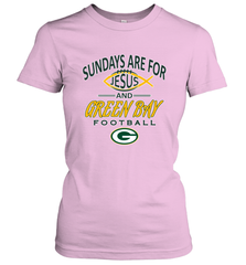 Sundays Are For Jesus and Green Bay Funny Christian Football 1 Women's T-Shirt Women's T-Shirt - belovedtshirt