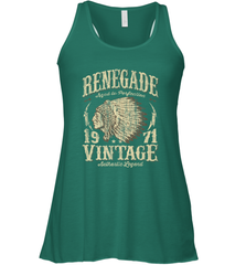 Vintage Made In 1971 T Shirt 47th Birthday Gift Women's Racerback Tank Women's Racerback Tank - belovedtshirt