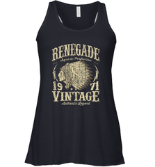 Vintage Made In 1971 T Shirt 47th Birthday Gift Women's Racerback Tank Women's Racerback Tank - belovedtshirt