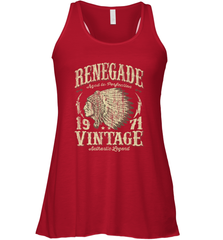 Vintage Made In 1971 T Shirt 47th Birthday Gift Women's Racerback Tank Women's Racerback Tank - belovedtshirt
