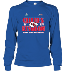 NFL Kansas City Chiefs Logo super bowl champions IV LIV Long Sleeve T-Shirt Long Sleeve T-Shirt - belovedtshirt