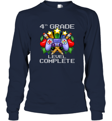 4th Grade Level Complete Back To School Gift Boys Girls Long Sleeve T-Shirt