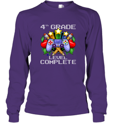 4th Grade Level Complete Back To School Gift Boys Girls Long Sleeve T-Shirt Long Sleeve T-Shirt - belovedtshirt