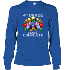 4th Grade Level Complete Back To School Gift Boys Girls Long Sleeve T-Shirt Long Sleeve T-Shirt - belovedtshirt