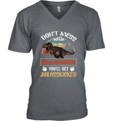 Dont mess with Mamasaurus Men's V-Neck Men's V-Neck - belovedtshirt
