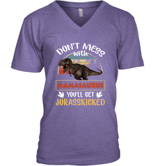 Dont mess with Mamasaurus Men's V-Neck Men's V-Neck - belovedtshirt
