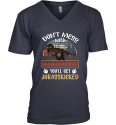 Dont mess with Mamasaurus Men's V-Neck