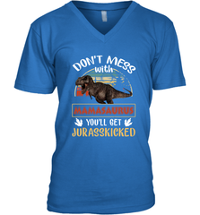 Dont mess with Mamasaurus Men's V-Neck Men's V-Neck - belovedtshirt