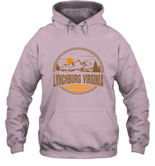 Vintage Lynchburg, Virginia Mountain Hiking Souvenir Print Hooded Sweatshirt Hooded Sweatshirt - belovedtshirt