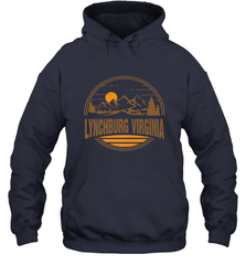 Vintage Lynchburg, Virginia Mountain Hiking Souvenir Print Hooded Sweatshirt Hooded Sweatshirt - belovedtshirt