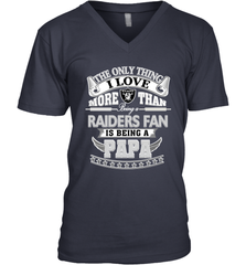 NFL The Only Thing I Love More Than Being A Oakland Raiders Fan Is Being A Papa Football Men's V-Neck Men's V-Neck - belovedtshirt