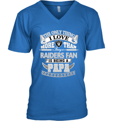 NFL The Only Thing I Love More Than Being A Oakland Raiders Fan Is Being A Papa Football Men's V-Neck Men's V-Neck - belovedtshirt