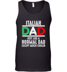 Italian Dad Much Cooler 3 Colours Italy Flag Fathers Day Men's Tank Top