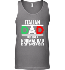 Italian Dad Much Cooler 3 Colours Italy Flag Fathers Day Men's Tank Top Men's Tank Top - belovedtshirt