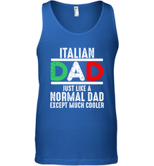 Italian Dad Much Cooler 3 Colours Italy Flag Fathers Day Men's Tank Top Men's Tank Top - belovedtshirt