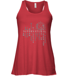 Supernatural For Men Woman Women's Racerback Tank