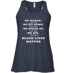 We March, Y'all Mad, Black Lives Matter Women's Racerback Tank Women's Racerback Tank - belovedtshirt