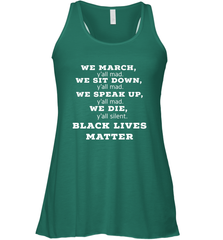 We March, Y'all Mad, Black Lives Matter Women's Racerback Tank Women's Racerback Tank - belovedtshirt
