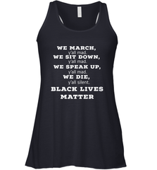 We March, Y'all Mad, Black Lives Matter Women's Racerback Tank Women's Racerback Tank - belovedtshirt
