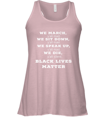 We March, Y'all Mad, Black Lives Matter Women's Racerback Tank Women's Racerback Tank - belovedtshirt
