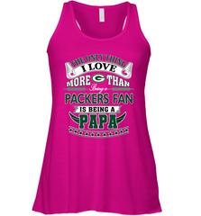 NFL The Only Thing I Love More Than Being A Green Bay Packers Fan Is Being A Papa Football Women's Racerback Tank Women's Racerback Tank - belovedtshirt
