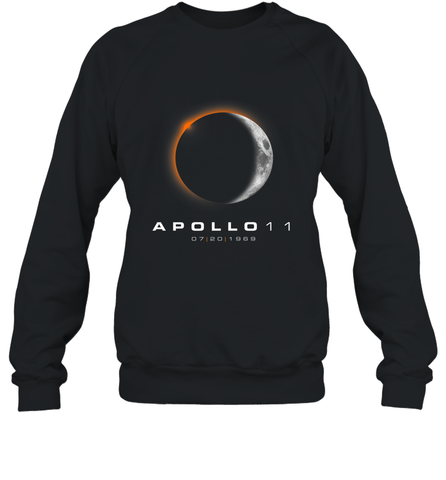 50th Anniversary Apollo 11 Moon Landing Crewneck Sweatshirt Crewneck Sweatshirt / Black / S Crewneck Sweatshirt - belovedtshirt
