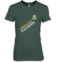 NFL Green Bay Packers Logo with Champion Crown Women's Premium T-Shirt Women's Premium T-Shirt - belovedtshirt