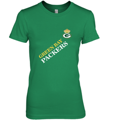 NFL Green Bay Packers Logo with Champion Crown Women's Premium T-Shirt Women's Premium T-Shirt - belovedtshirt