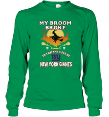 Broom Broke So I Became A Fan of New York Giants  NFL Halloween Costume Long Sleeve T-Shirt Long Sleeve T-Shirt - belovedtshirt