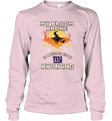Broom Broke So I Became A Fan of New York Giants  NFL Halloween Costume Long Sleeve T-Shirt Long Sleeve T-Shirt - belovedtshirt