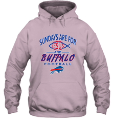 Sundays Are For Jesus and Buffalo Funny Christian Football 1 Hooded Sweatshirt Hooded Sweatshirt - belovedtshirt