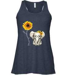 You Are My Sunshine Hippie Sunflower Elephant Gift Friend Women's Racerback Tank Women's Racerback Tank - belovedtshirt