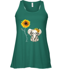 You Are My Sunshine Hippie Sunflower Elephant Gift Friend Women's Racerback Tank Women's Racerback Tank - belovedtshirt