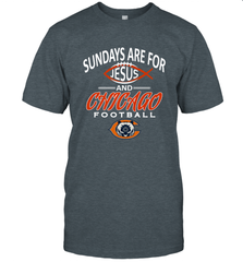 Sundays Are For Jesus and Chicago Funny Christian Football Men's T-Shirt Men's T-Shirt - belovedtshirt