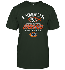Sundays Are For Jesus and Chicago Funny Christian Football Men's T-Shirt Men's T-Shirt - belovedtshirt