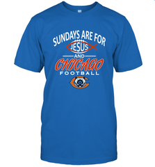 Sundays Are For Jesus and Chicago Funny Christian Football Men's T-Shirt Men's T-Shirt - belovedtshirt