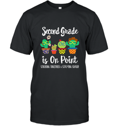 2nd Grade is on point, 1st day of school cactus teacher gift Men's T-Shirt