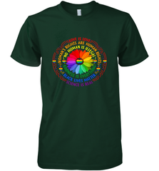 Rainbow Black Lives Matter Science LGBT Pride Flower Men's Premium T-Shirt Men's Premium T-Shirt - belovedtshirt