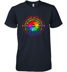 Rainbow Black Lives Matter Science LGBT Pride Flower Men's Premium T-Shirt Men's Premium T-Shirt - belovedtshirt