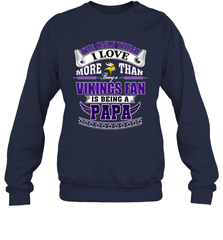 NFL The Only Thing I Love More Than Being A Minnesota Vikings Fan Is Being A Papa Football Crewneck Sweatshirt Crewneck Sweatshirt - belovedtshirt